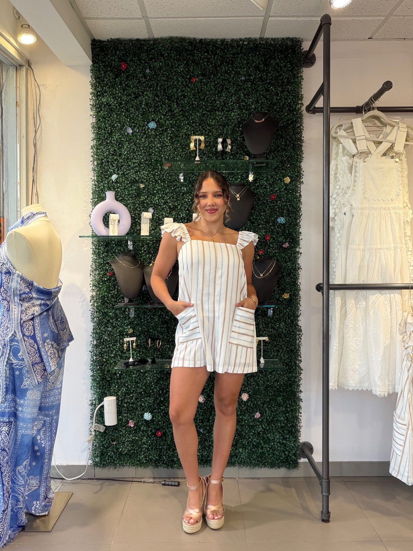 Stripe Jumpsuit
