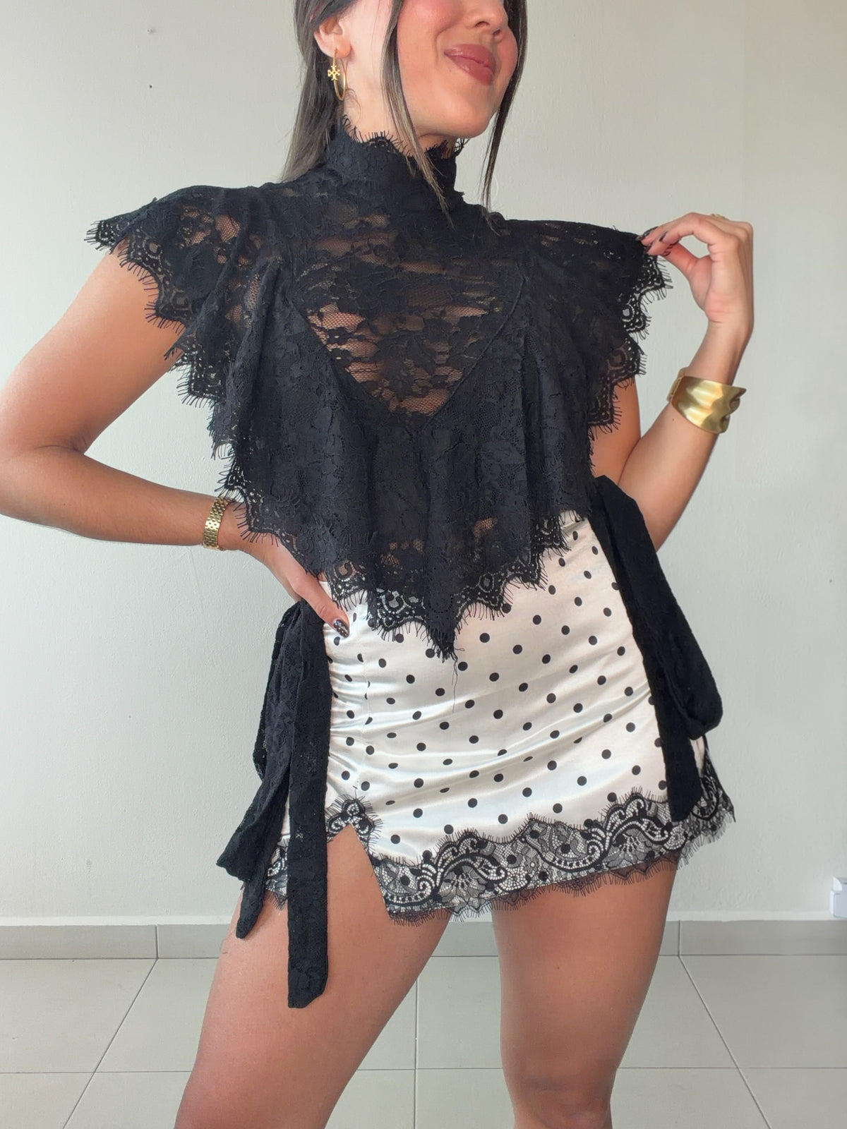 Black Lace Top