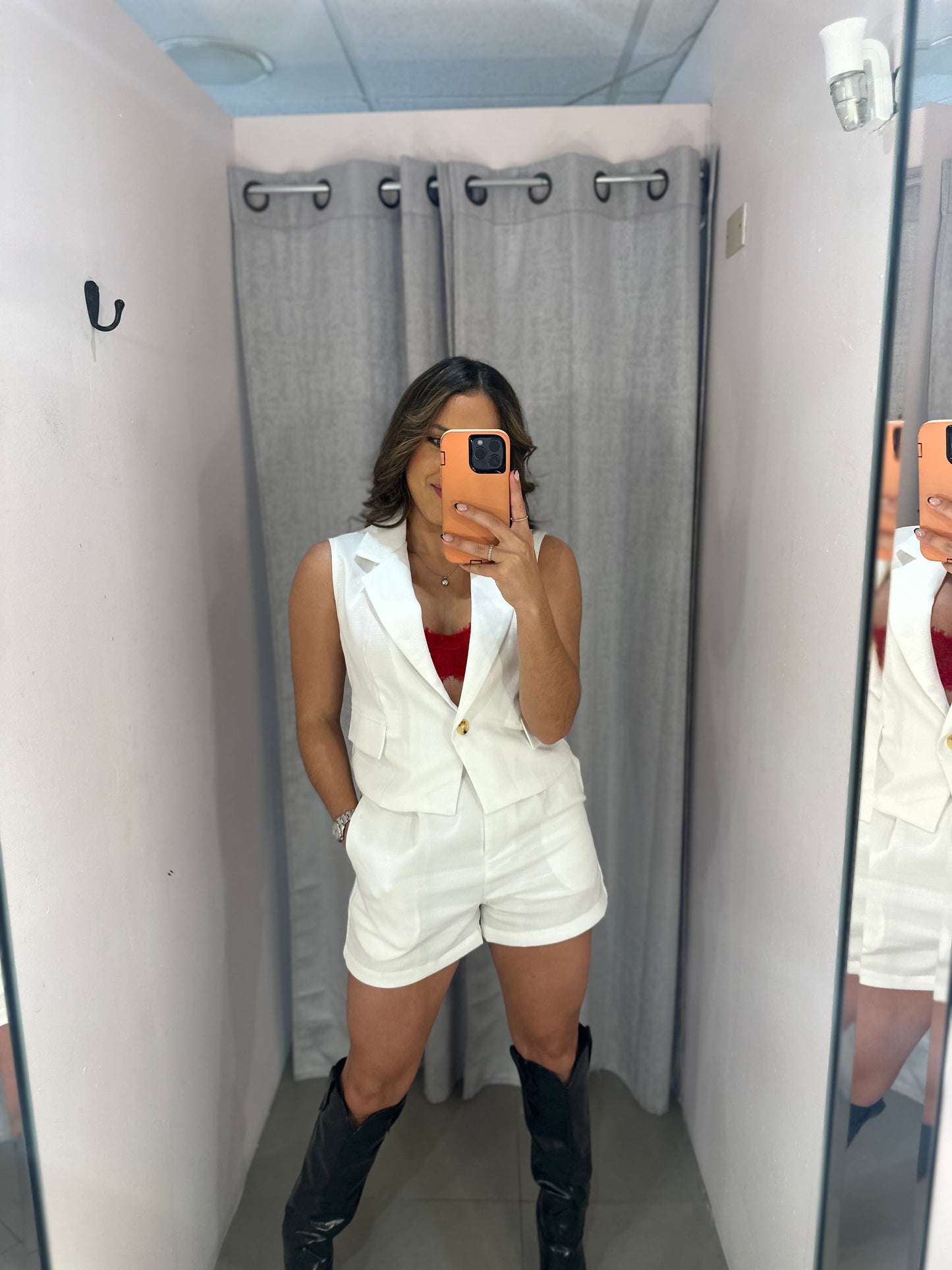 White Short Set