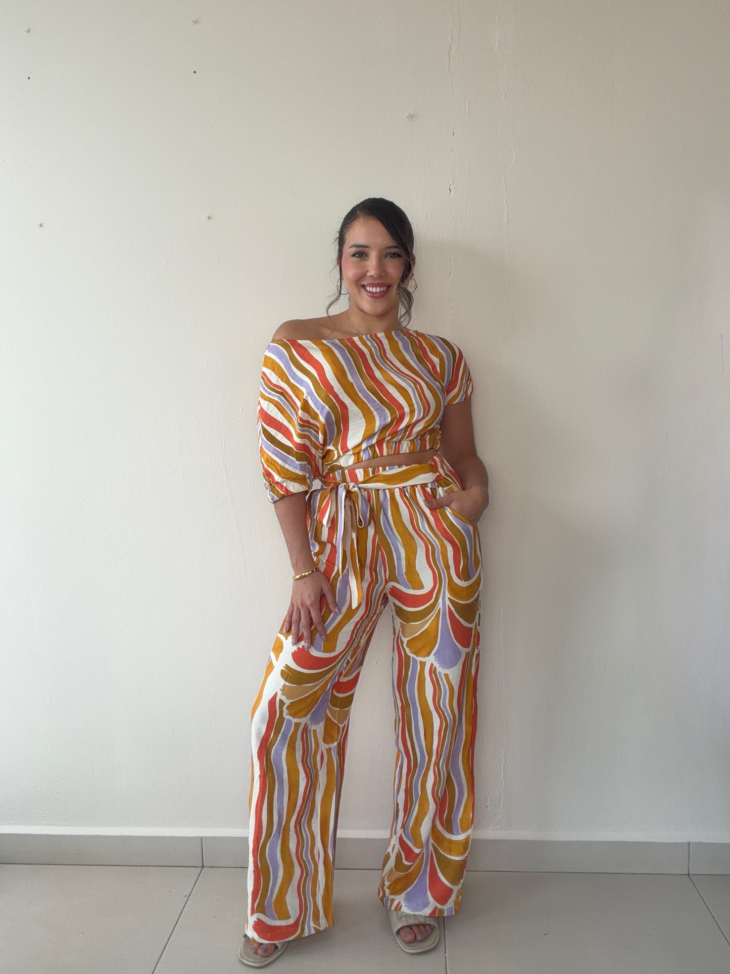 Stripe Orange Set