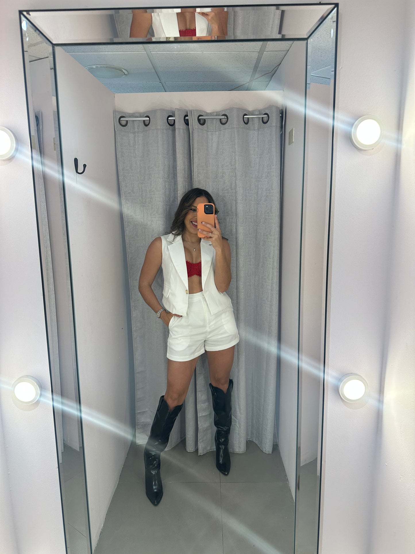 White Short Set