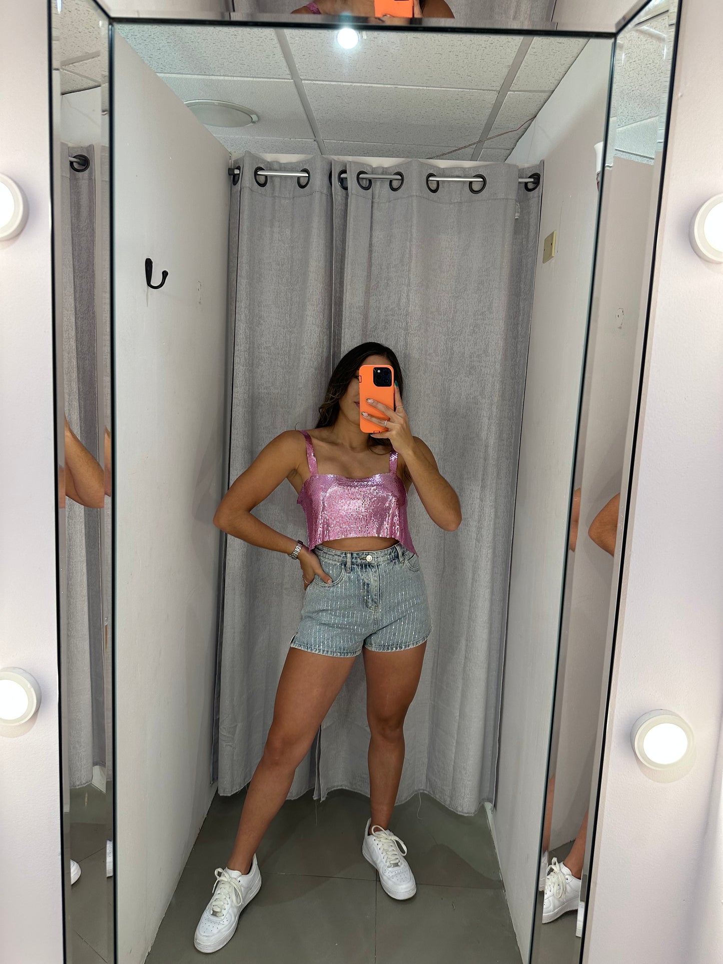 Rose Metallic Top