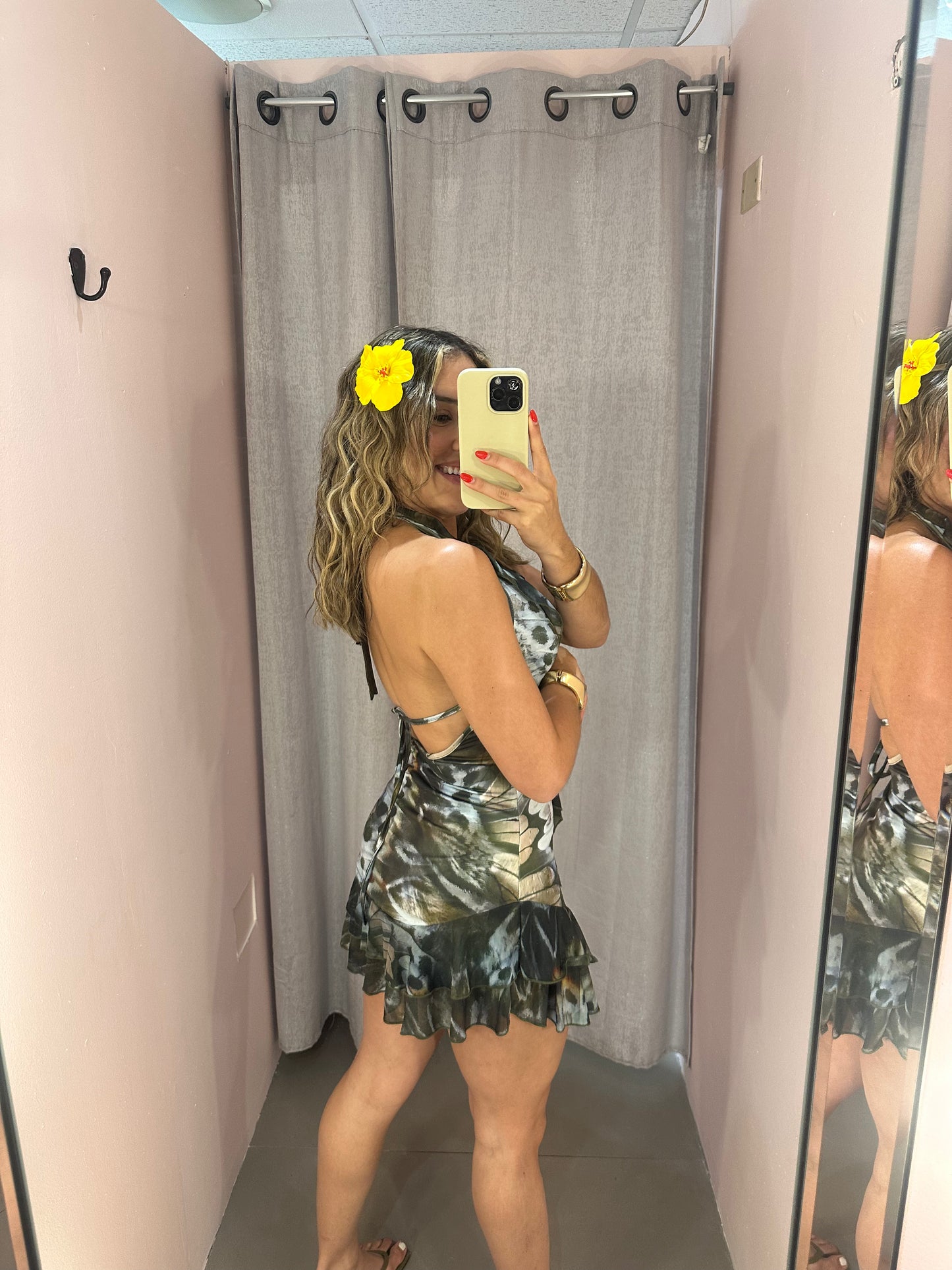 Olive Halter Dress