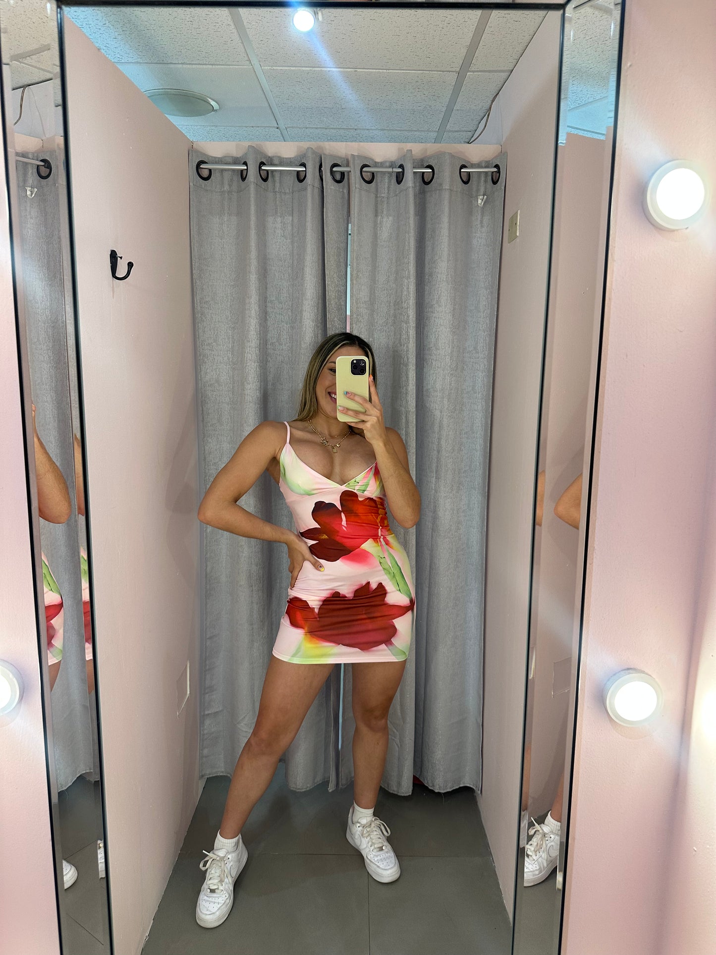 Pink Tropi Dress