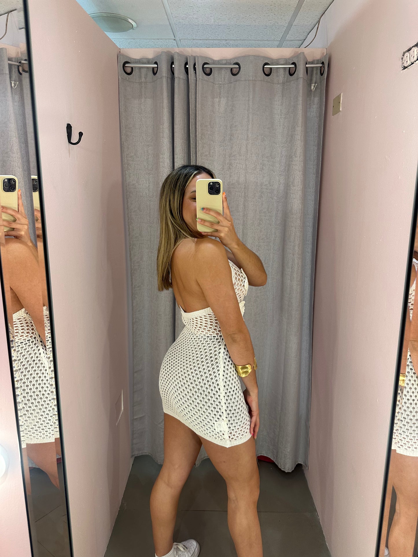 White Knit Dress