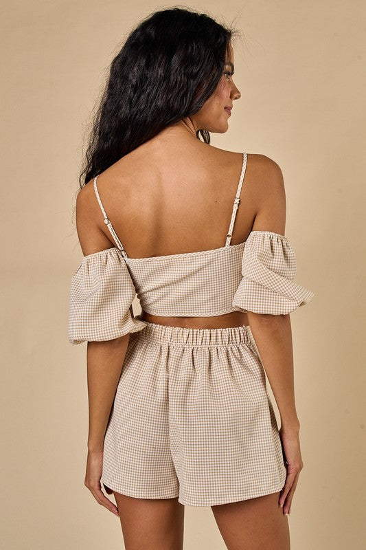 Off Shoulder Cream Set