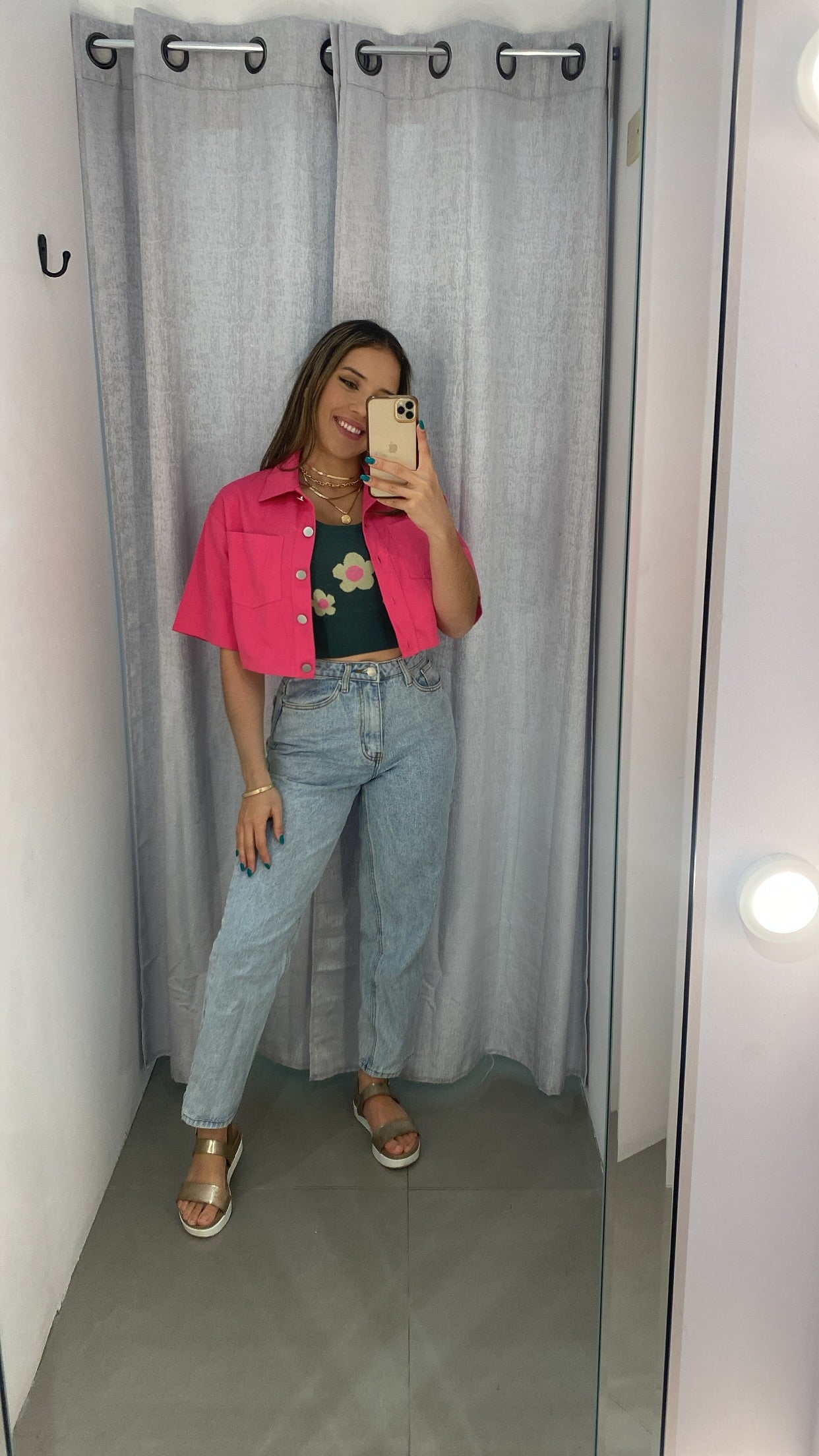 Fuschia Crop Top