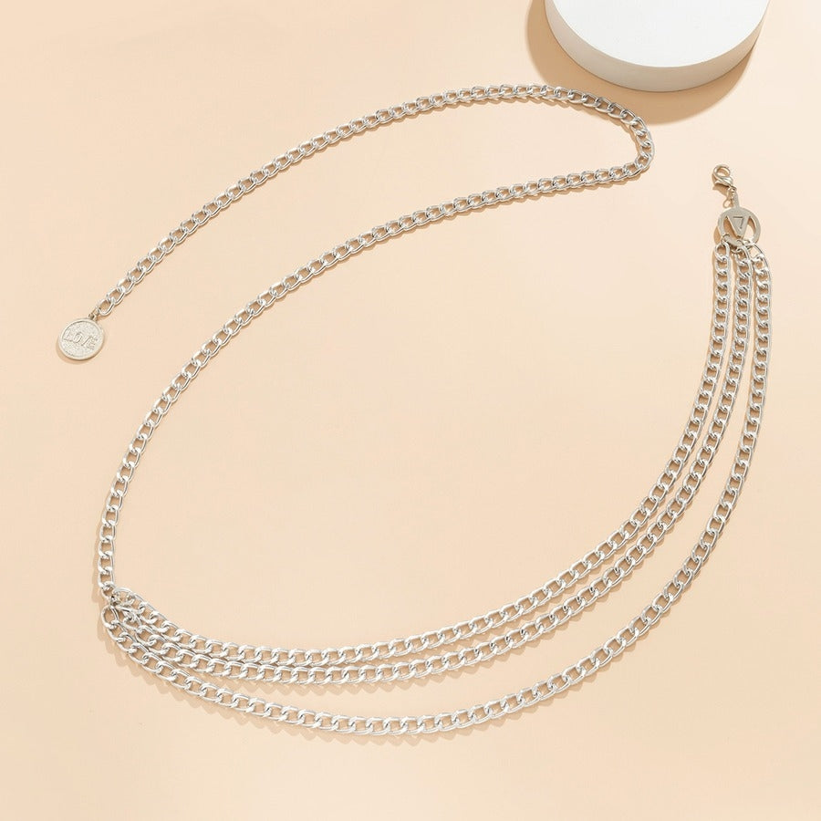3 Chain Silver Belt