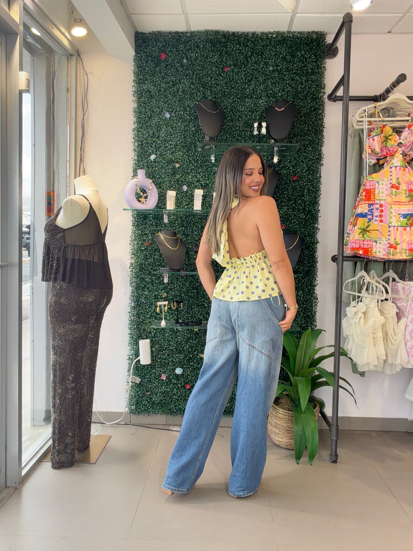 Yellow Polka Dots