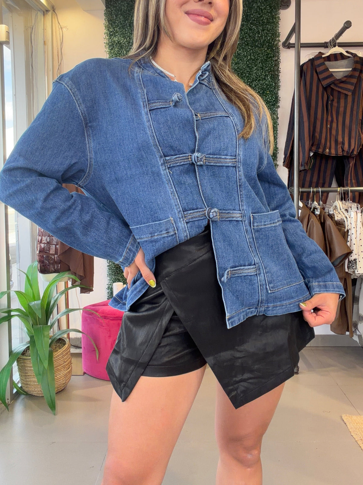 Leather Skort