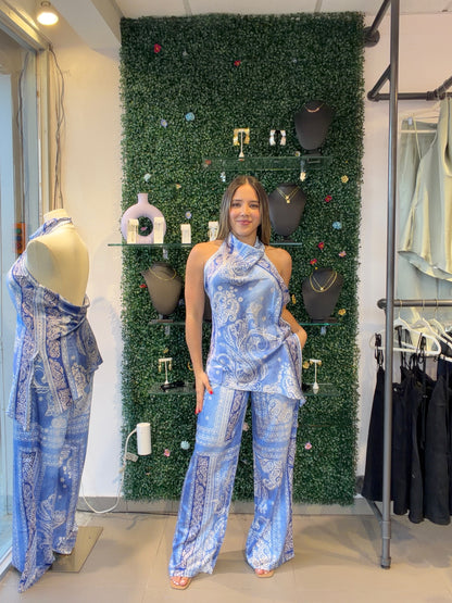 Blue Silk Set