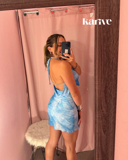Shell Blue Dress