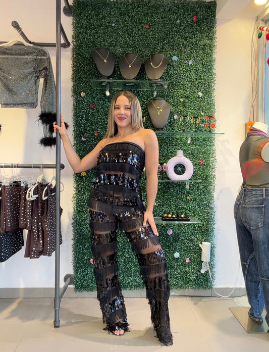 Sequin Black Set