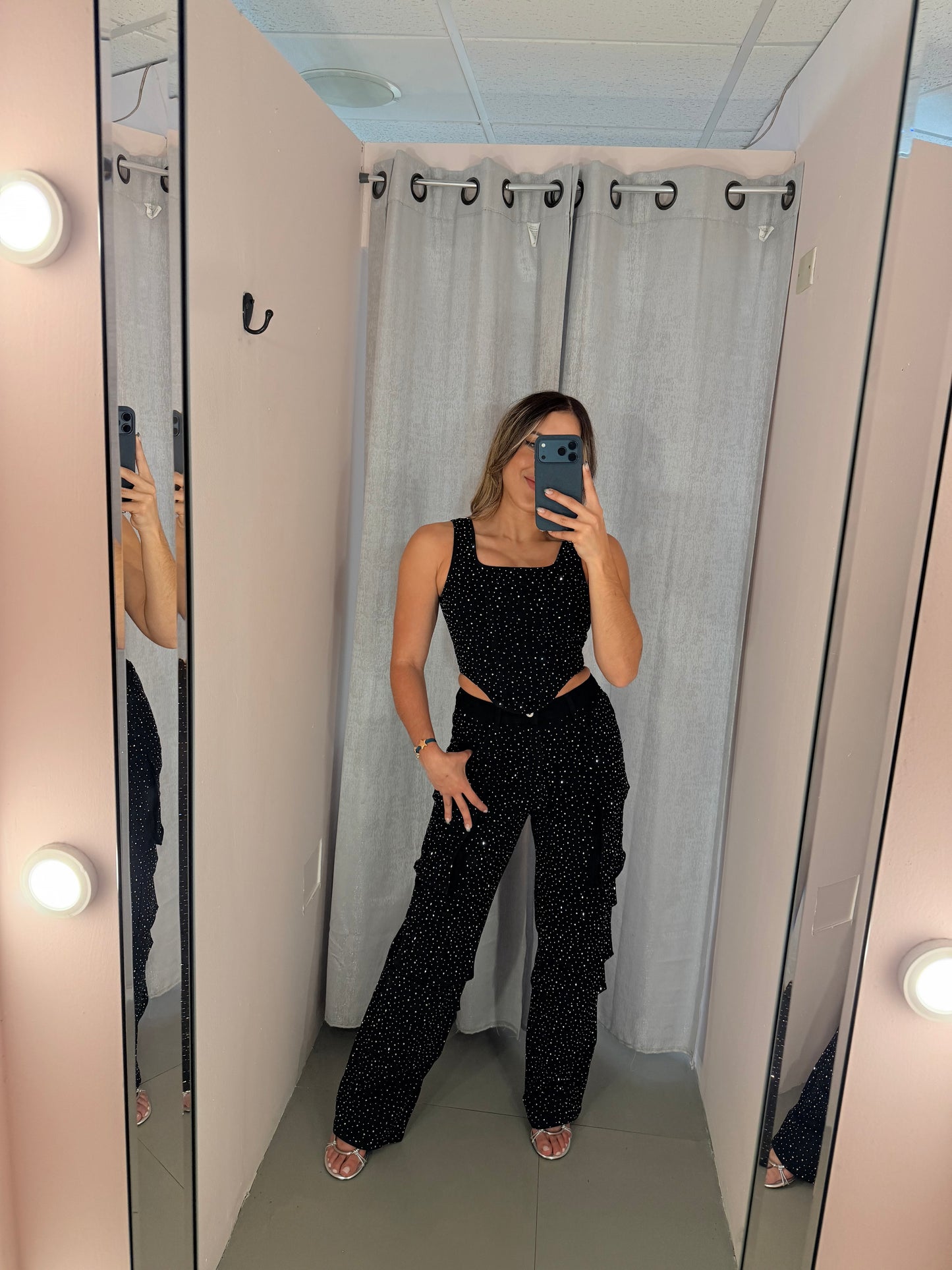 Black Rhinestone Set