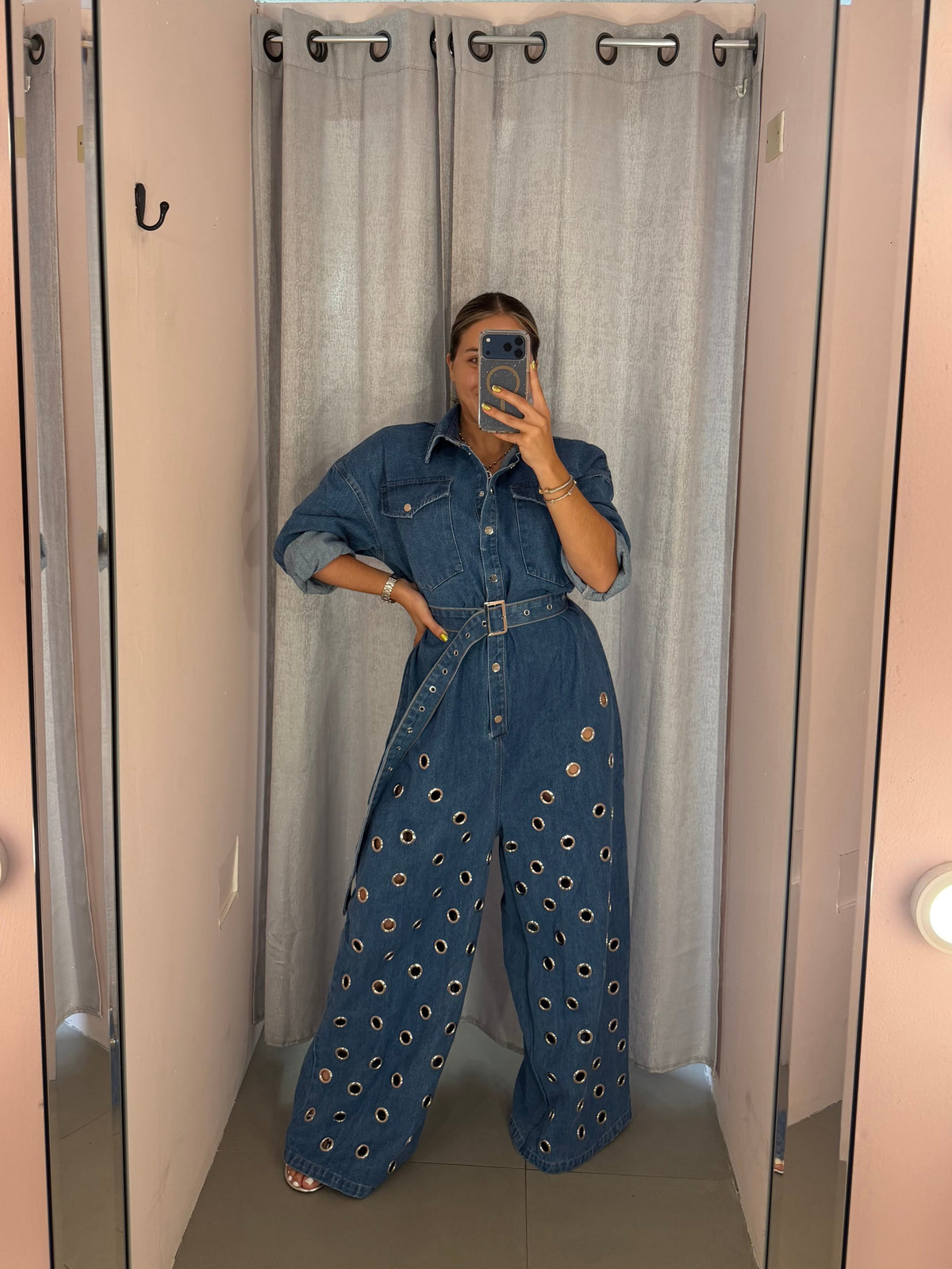 Eyelet Jumpsuit