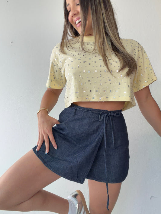 Denim Skort