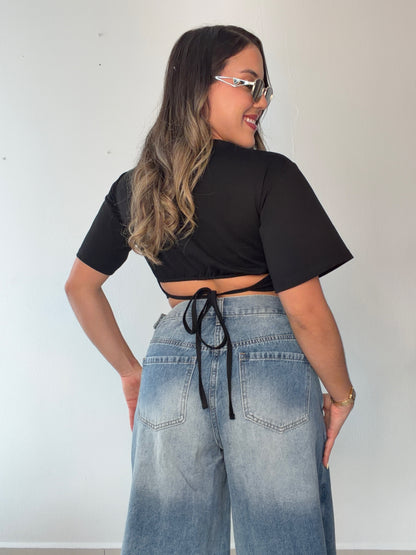 Black Crop Top