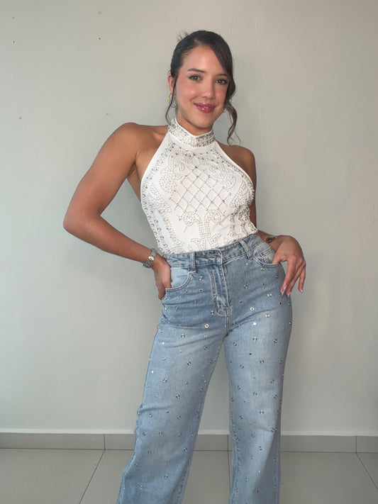 Pearl Halter Top