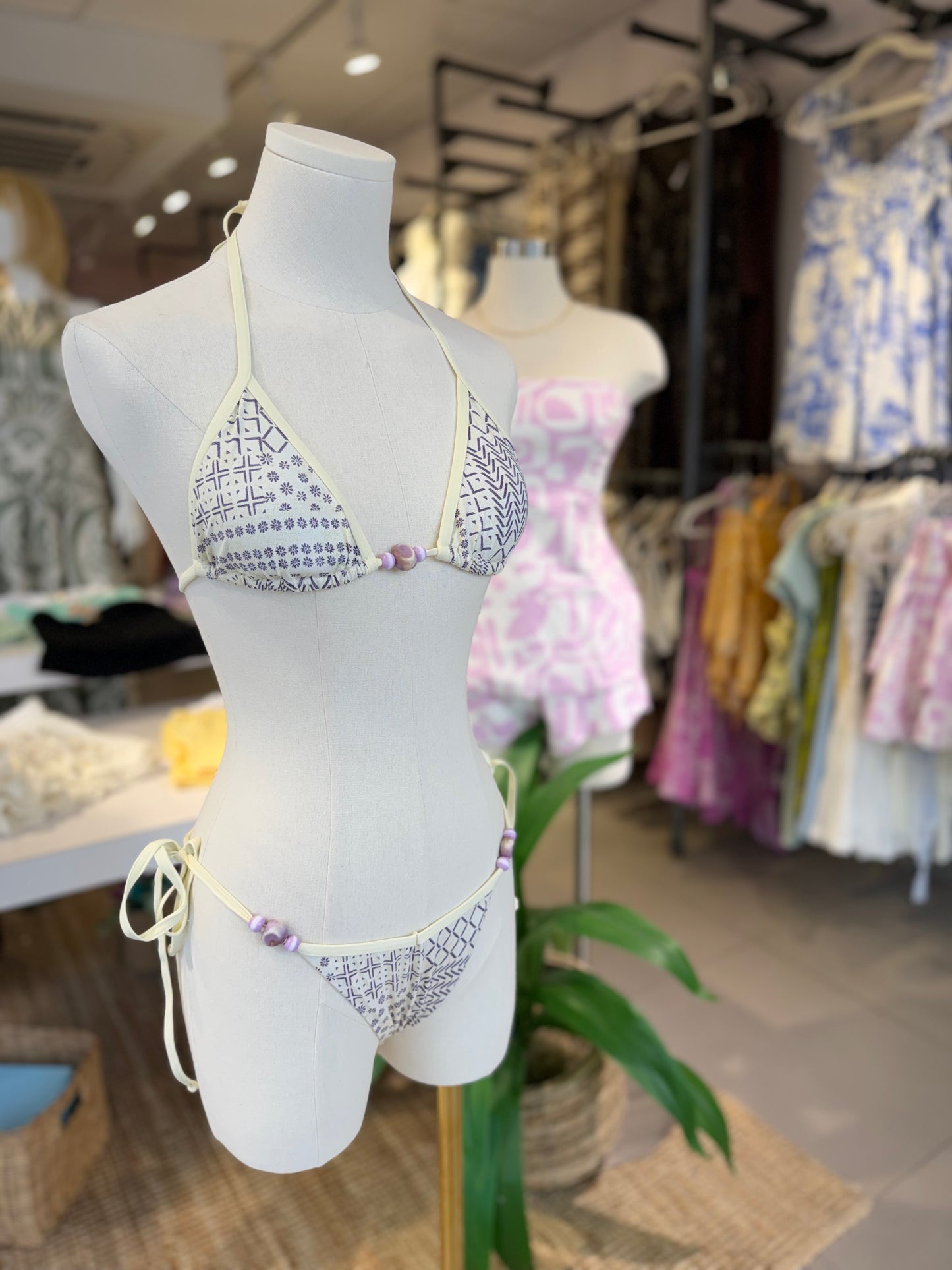Geo Lilac Swim