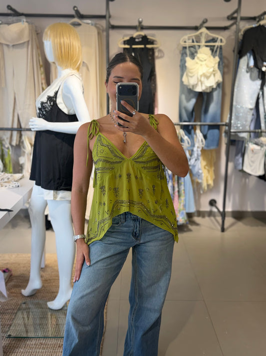 Green Bead Top