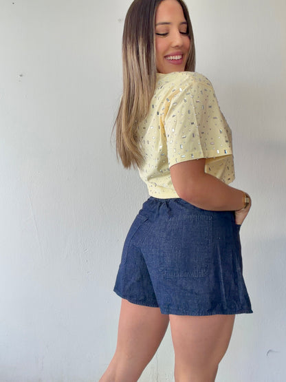 Denim Skort