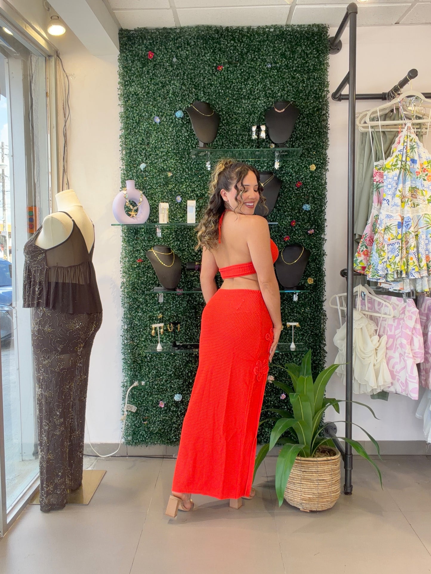 Orange Maxi Dress