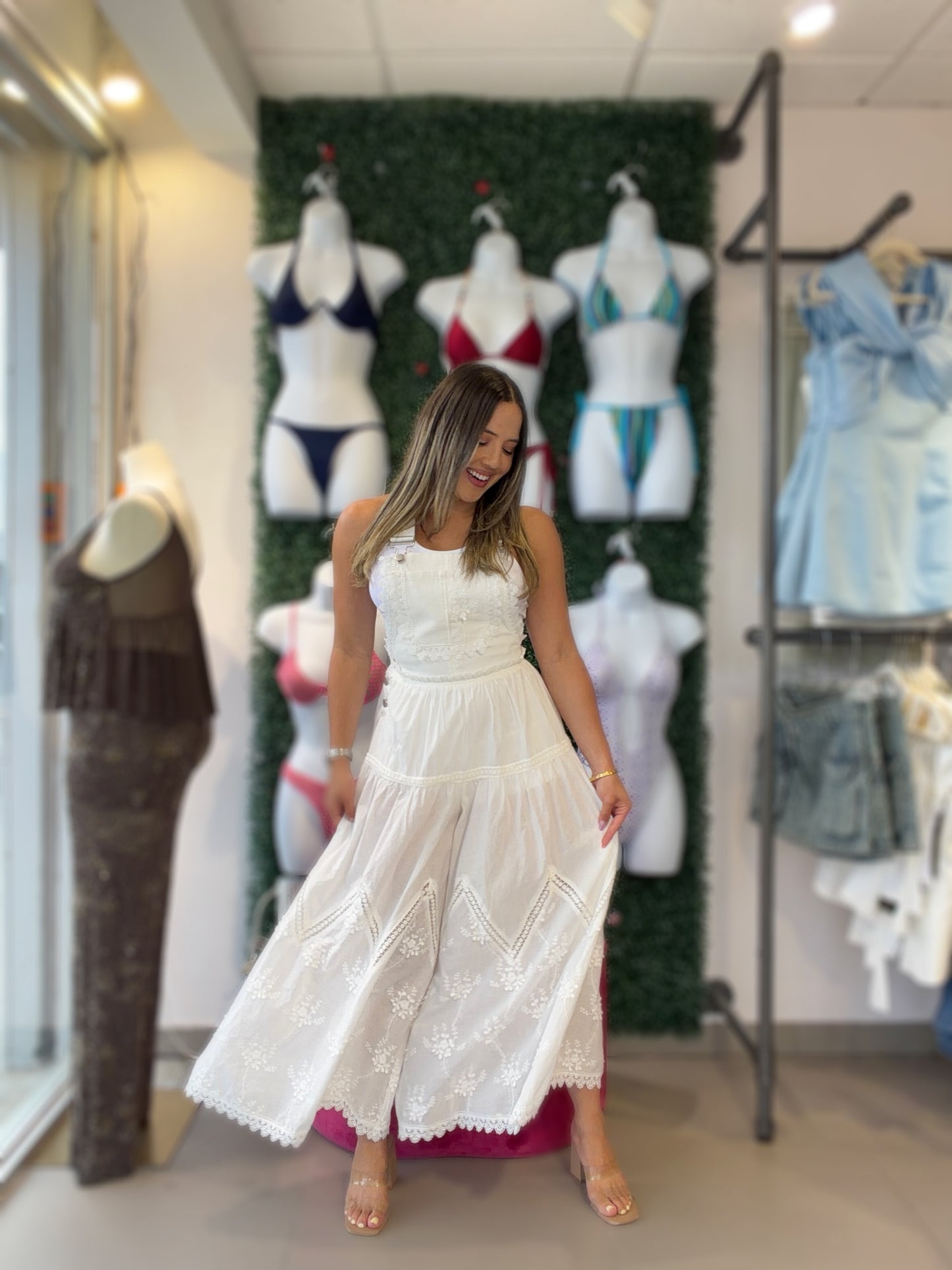 Daisy White Jumpsuit