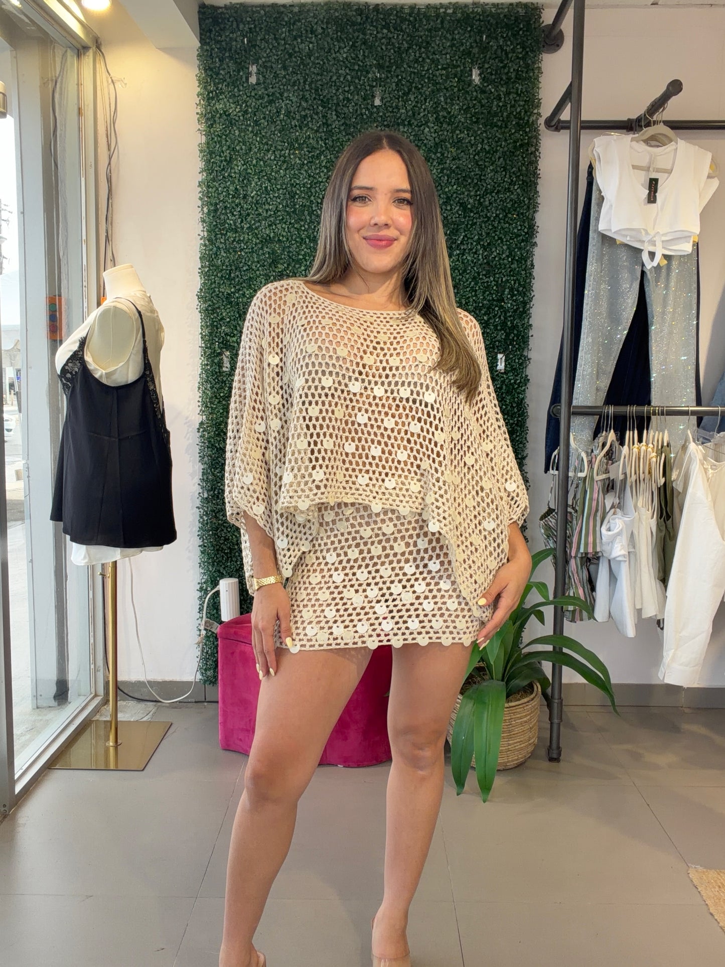 Mesh Sequin Set