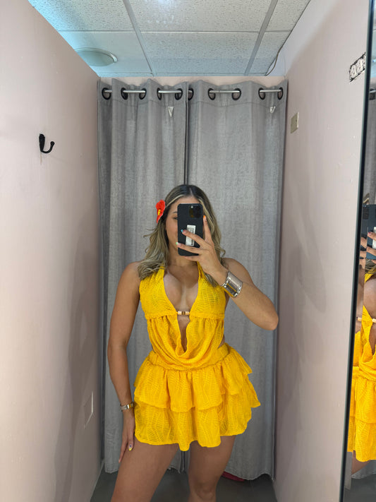 Yellow Skort Set