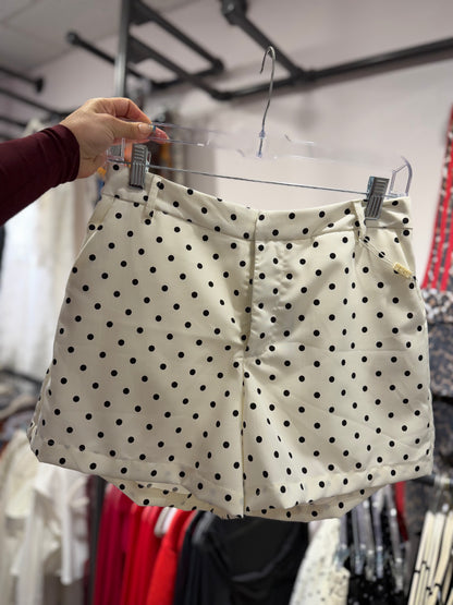 Polka Dots Shorts White