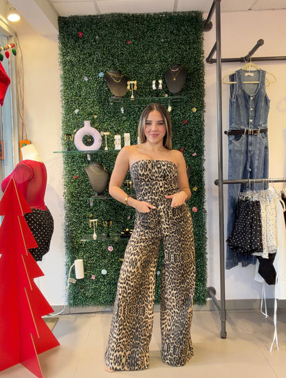 Animal Print Jumpsuit