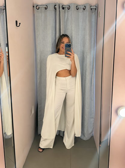 Beige Cape 3pcs Set