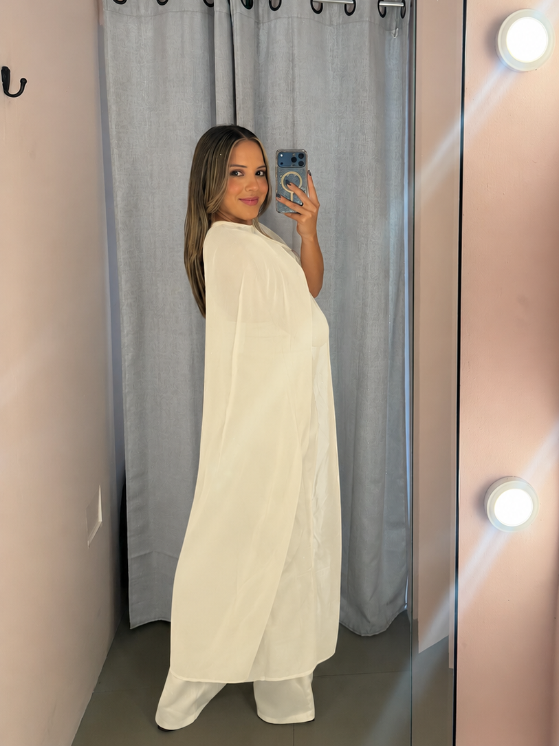 Beige Cape 3pcs Set