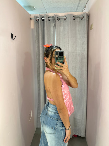 Sequin Top Pink