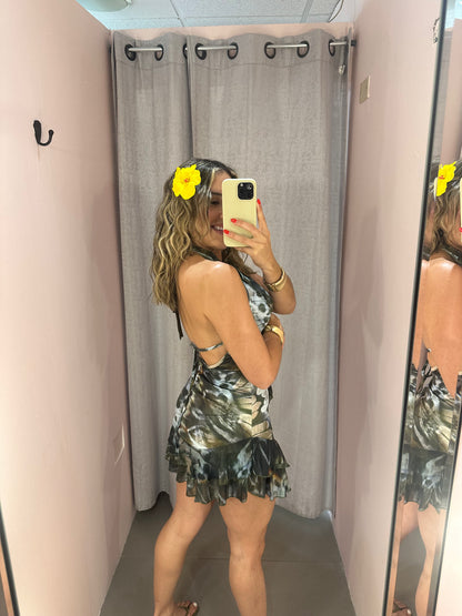 Olive Halter Dress