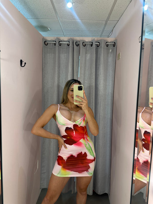 Pink Tropi Dress