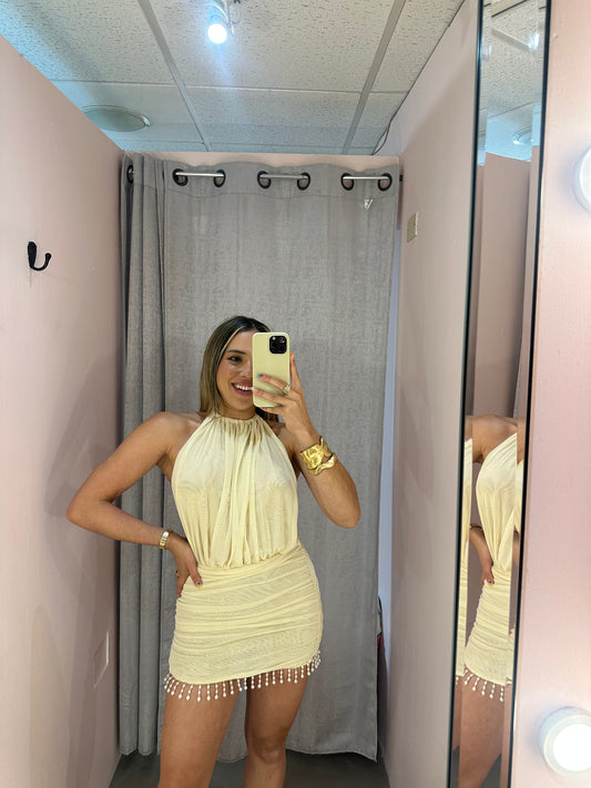 Cream Dress