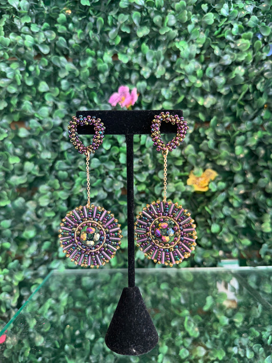 Purple Earrings