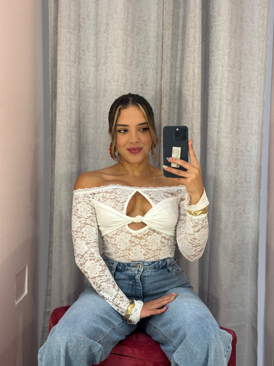 White Lace Top