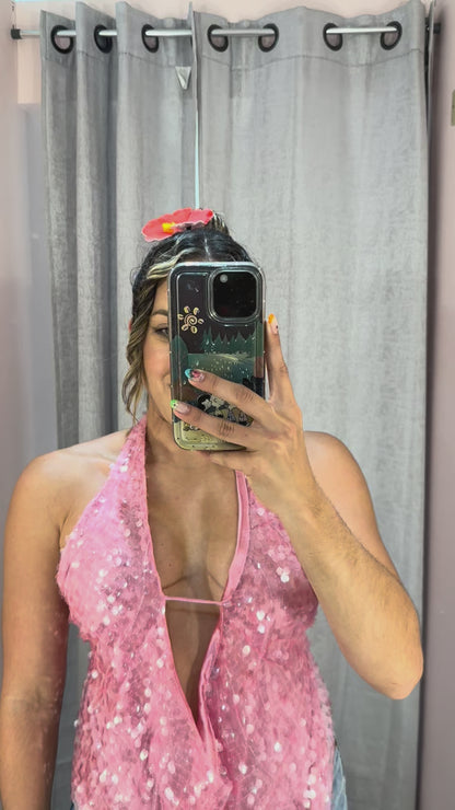 Sequin Top Pink