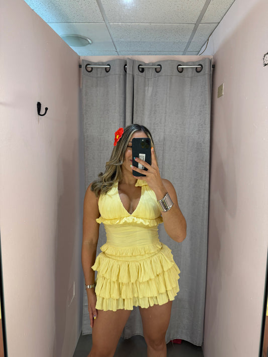 Yellow Set Skort