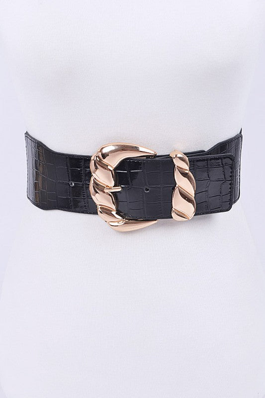 Black Metallic Belt