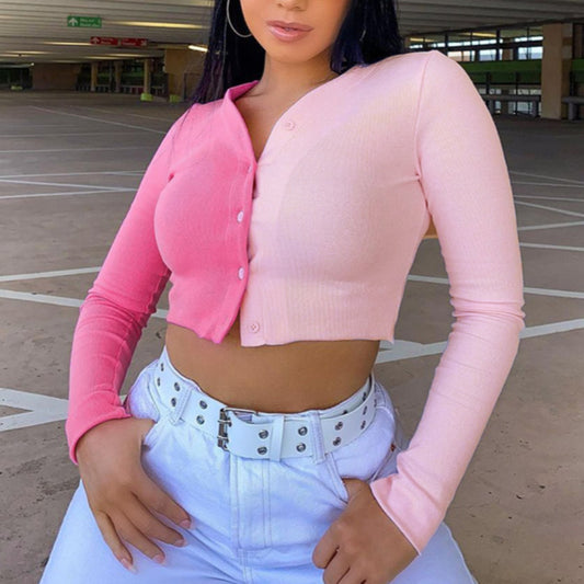 Two Tone Pink Top