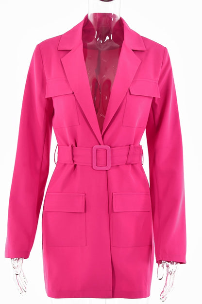 Pink Blazer Dress