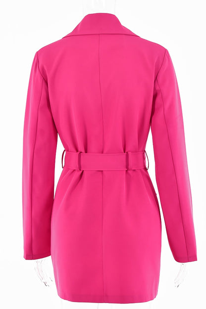 Pink Blazer Dress