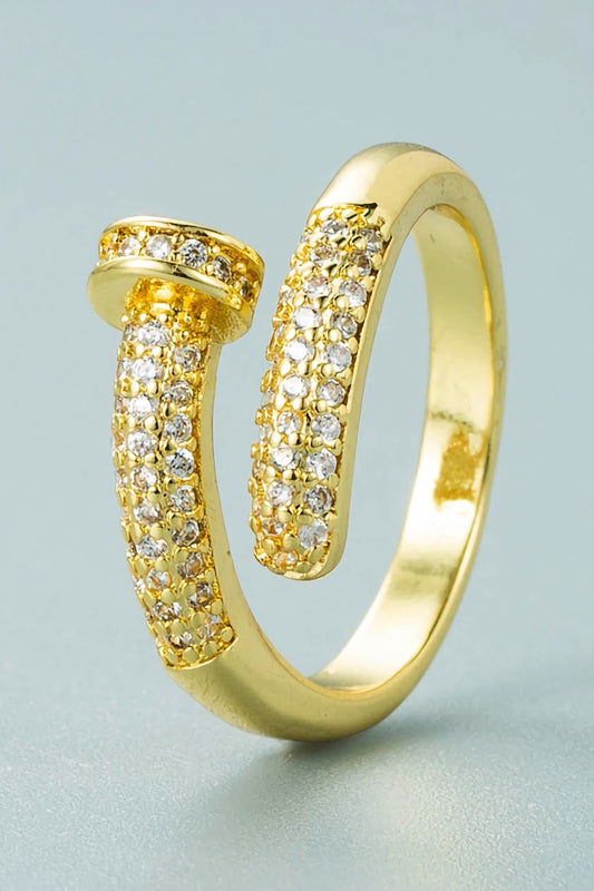 Rhinestone Gold Ring