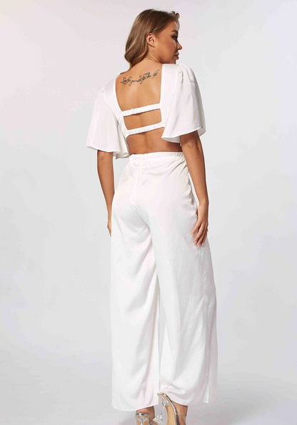 Solid White Jumpsuit